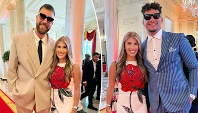 Chiefs heiress Ava Hunt poses with Travis Kelce, Patrick Mahomes at White House after high school graduation