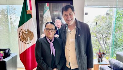 Rosa Icela Rodríguez se reúne con su "amigo" Noroña