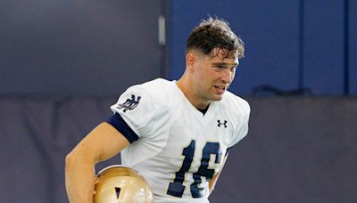 Notre Dame football coach Marcus Freeman on Australian punter James Rendell's slow start