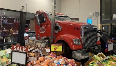 Truck driver accused of intentionally crashing into a Kroger