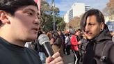 Video | Ley Bases: un influencer libertario denunció agresiones en una manifestación y Milei repudió el ataque