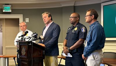 City of Charleston officials update residents on Tropical Storm Debby