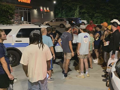 ‘The whole parking lot is gone’: Dozens stranded after vehicles towed during Trump campaign rally