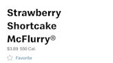 McDonald's serves up its newest McFlurry: the Strawberry Shortcake McFlurry, available now