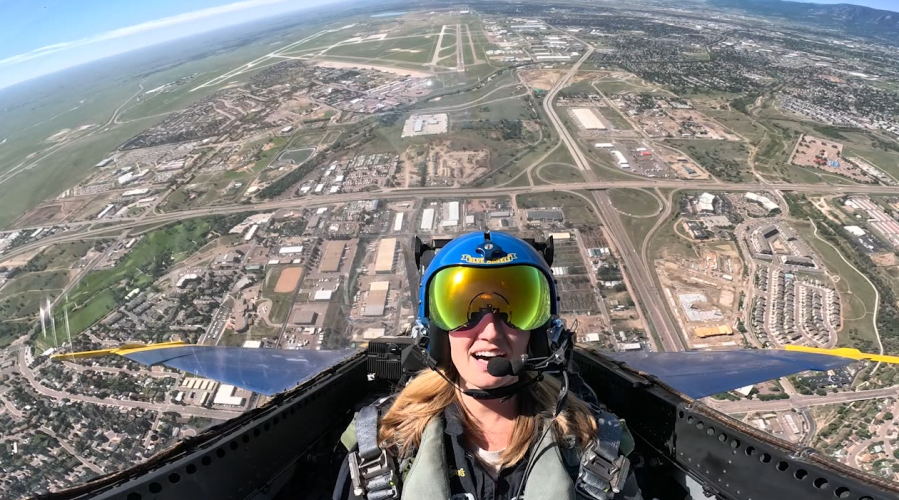 Local educator picked to fly with Blue Angels