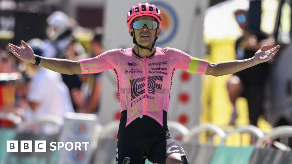 Tour de France: Richard Carapaz completes solo win on stage 17
