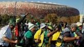 The final weekend of South Africa's close-fought election campaign was marked by huge stadium rallies organised by the rival parties