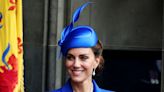 Princess Kate Rewears Blue Coat Dress and Queen Elizabeth II’s Pearl Choker at Scotland Coronation Celebration