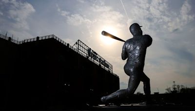 Slugger Hank Aaron and his statues