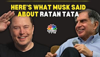 'Gentleman and a scholar' — when Elon Musk shared his respect for Ratan Tata's groundbreaking vision | Watch - CNBC TV18