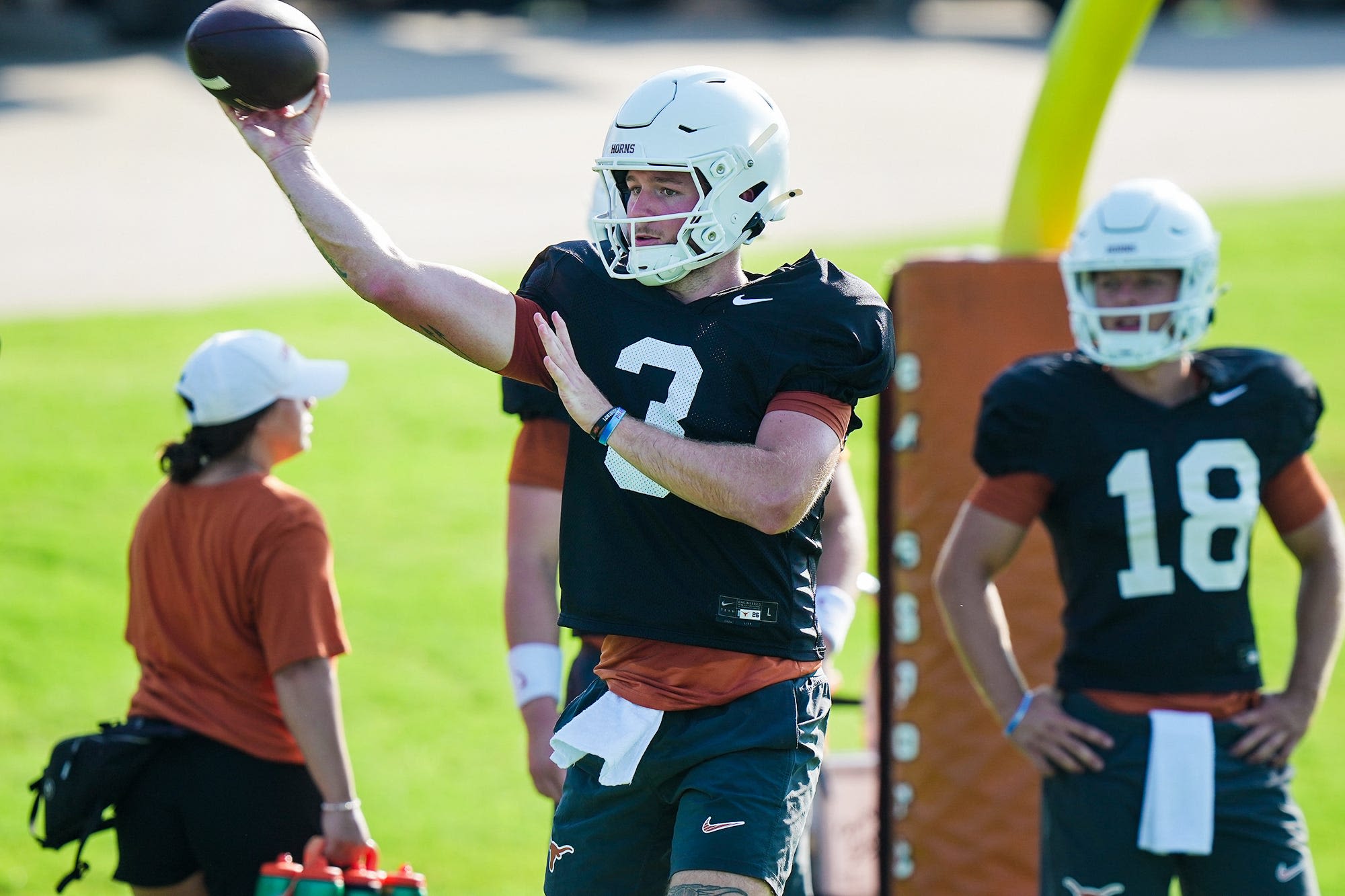 Texas football practiced at Denius Fields on Tuesday. Here are 3 staff observations.