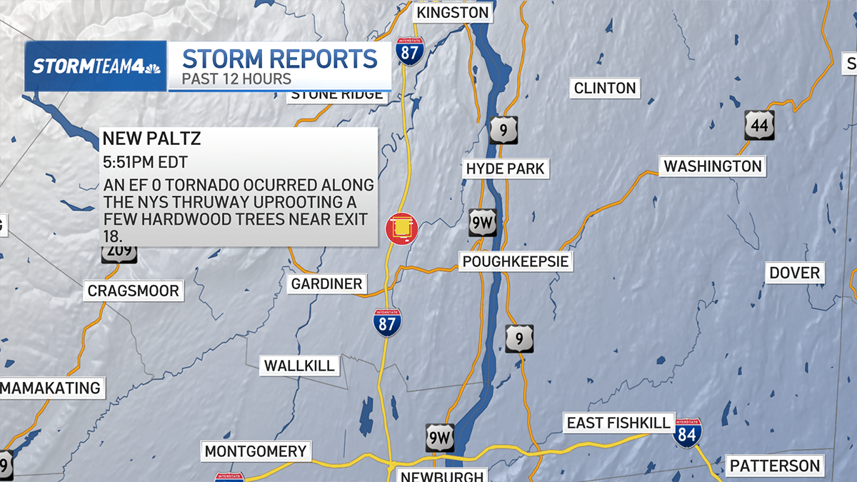 Confirmed tornado touched down in New York as Debby remnants hit Hudson Valley