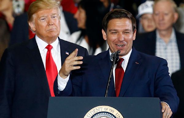 Trump, DeSantis put personal primary fight behind them, 'Ron, I love that you're back'