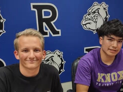 Ramona High swimmer and football kicker sign letters of intent for college