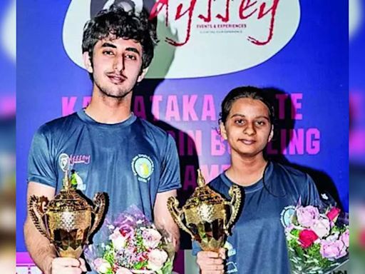 Laksh Sadhwani and Selvi Samkit Shah Win State U-21 Tenpin Bowling Championship | Bengaluru News - Times of India