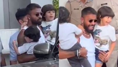 Hardik Pandya reunites with son Agastya for first time after divorce with Natasa Stankovic – WATCH Video