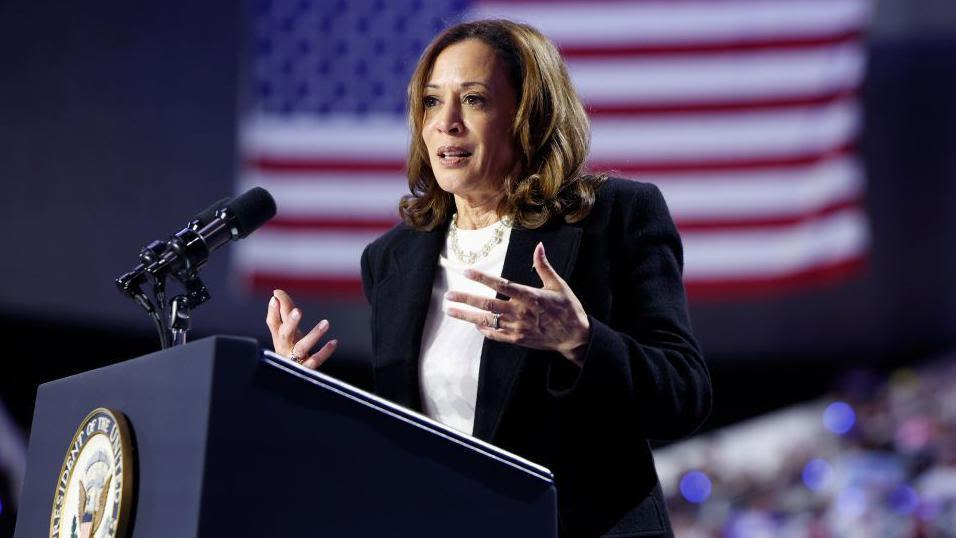 Harris gives first solo interview as Democratic nominee