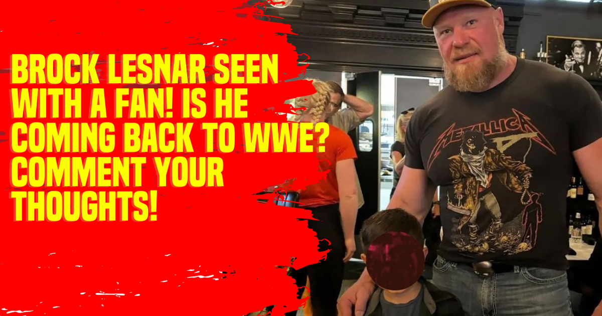 Brock Lesnar Seen with a Fan! Is He Coming Back to WWE Comment Your Thoughts! #BrockLesnar #WWE #Comeback
