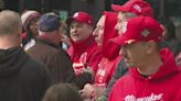 STL Cardinals fan celebrate opening day come from behind win