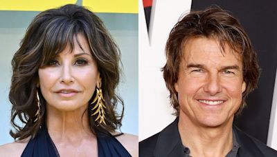 Why Gina Gershon Almost Broke Tom Cruise's Nose Filming Cocktail Sex Scene - E! Online