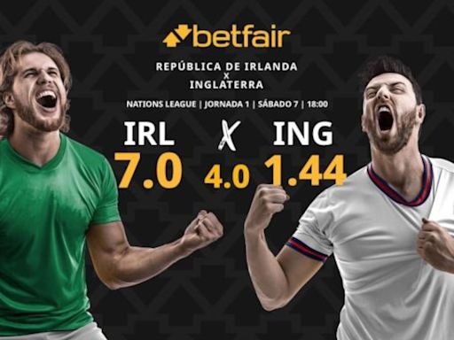 República de Irlanda vs. Inglaterra: horario, dónde ver, pronósticos y clasificación