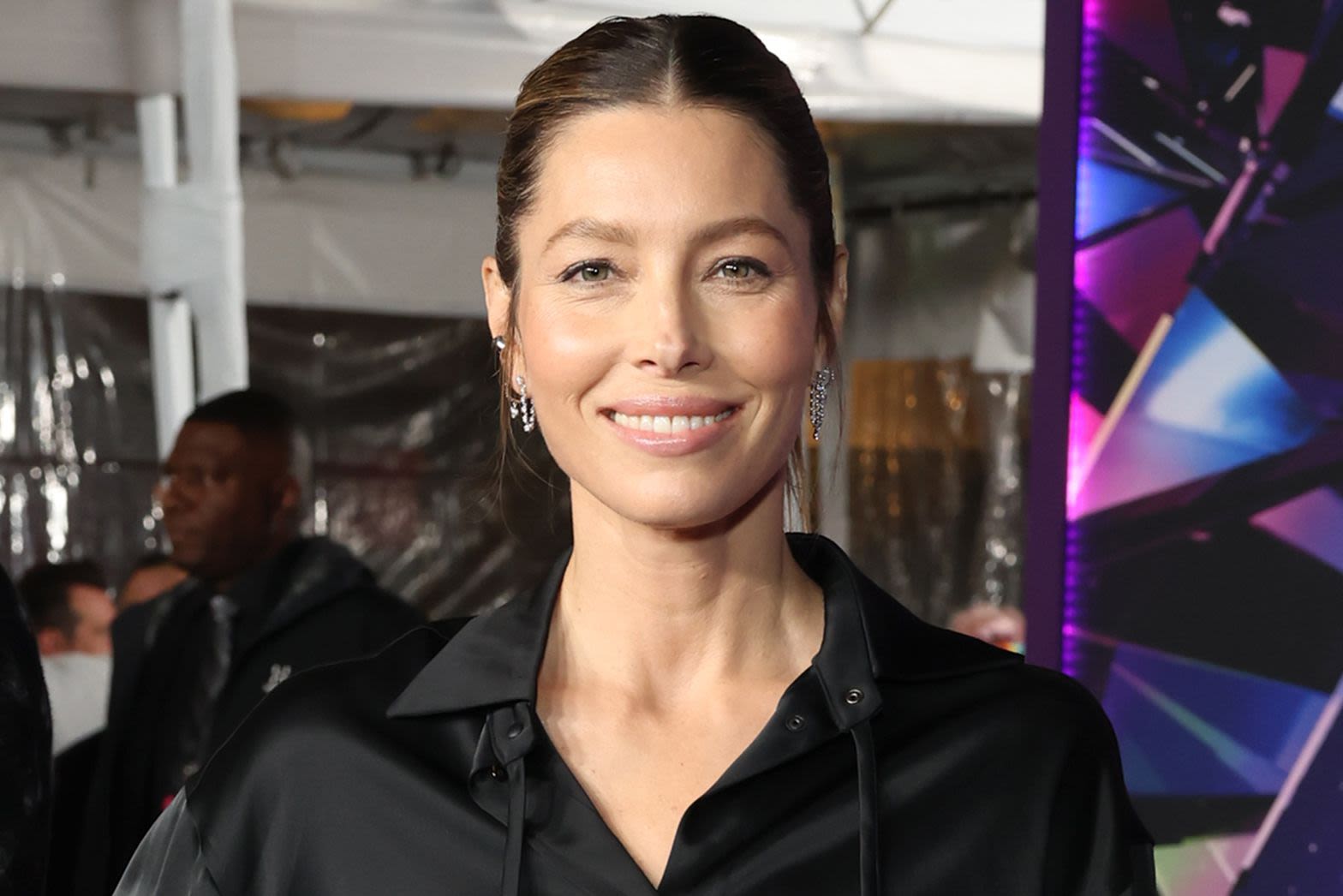 Jessica Biel Celebrates a 'Heavenly' Poolside Mother's Day 'Alone' as She Strips Down in Black Bikini