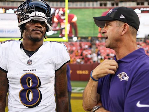 John Harbaugh says Ravens' vision for Lamar Jackson is to be 'greatest quarterback ever'