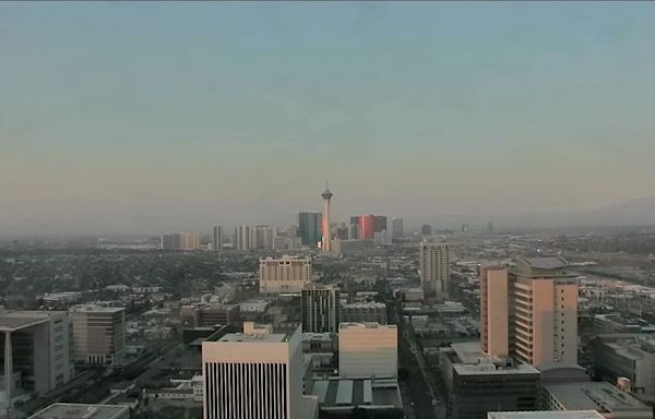 Hazy skies move into Las Vegas with hot weather continuing though next week