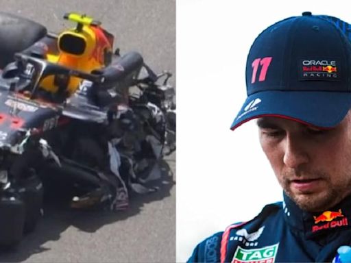 ¡Lo dejan fuera! Sufre Checo Pérez aparatoso accidente en carrera de Gran Premio de Mónaco