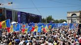 Pro-government rally in Moldovan capital draws tens of thousands