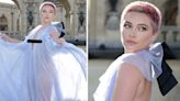 Florence Pugh's completely see-through gown for Paris Fashion Week is her most daring look yet