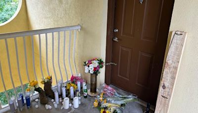 Tributes from Air Force unit grow by door where Roger Fortson was shot by deputy