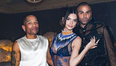 Emily Ratajkowski Wore Black Lingerie and a See-Through Dress for a Met Gala After-Party