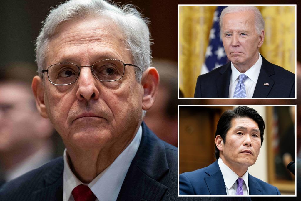 House Republicans ready to hold Merrick Garland in contempt over refusal to provide audio of Biden’s interview with special counsel