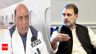 'Rahul Gandhi trying to mislead': Rajnath Singh on Agnipath scheme criticism | India News - Times of India