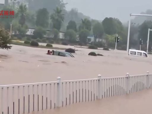 湖南平江降雨破紀錄！近半新舊城區全泡水 最深達3公尺