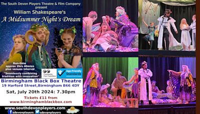 William Shakespeare's A Midsummer Night's Dream in UK Regional at Birmingham Black Box Theare 2024