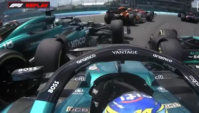 Otro sprint para olvidar de Alonso en Miami, con Hamilton implicado: “No decidirán nada porque no es español, arruinó la carrera”