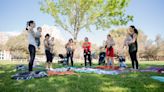 Yoga with babies at Spring Mountain Ranch State Park