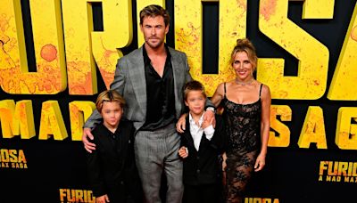 El debut de los mellizos de Elsa Pataky y Chris Hemsworth en la alfombra roja: Sasha y Tristan de 10 años