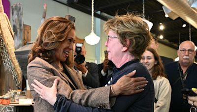 Video of Kamala Harris embracing crying woman takes off online