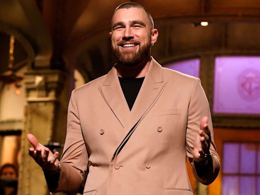 Travis Kelce Prepares for His 'Grotesquerie' Debut as He's Spotted on Set of the Ryan Murphy Series