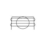 【品樂生活】35CM 層架專用電鍍/烤漆圓圍籬 1入 層架配件 鐵架配件 鐵線圍籬 擋片