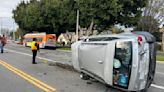 At least 14 hurt as MTA bus is part of four-vehicle 'rollover collision' in South L.A.