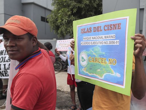 Indígenas de Honduras protestan contra la construcción de una cárcel en las Islas del Cisne