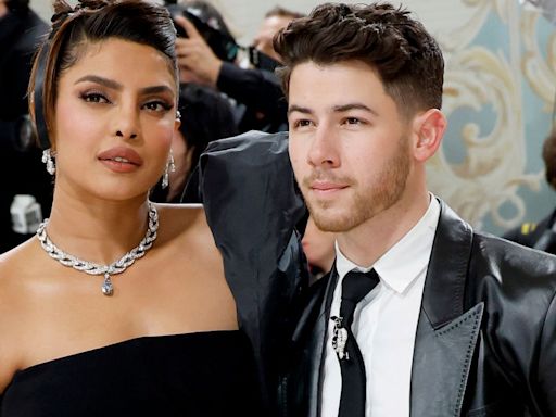 Priyanka Chopra and Nick Jonas Nail Wedding Guest Chic in Sweet PDA Photos