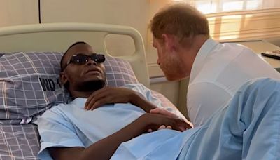 Prince Harry Channels Mom Princess Diana at Bedside of Wounded Nigerian Solider: 'Be Strong' (Exclusive Video)
