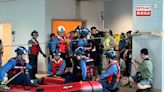 民安隊演習模擬超強颱風襲港引發水災 救援人員拯救洪水圍困市民 - RTHK