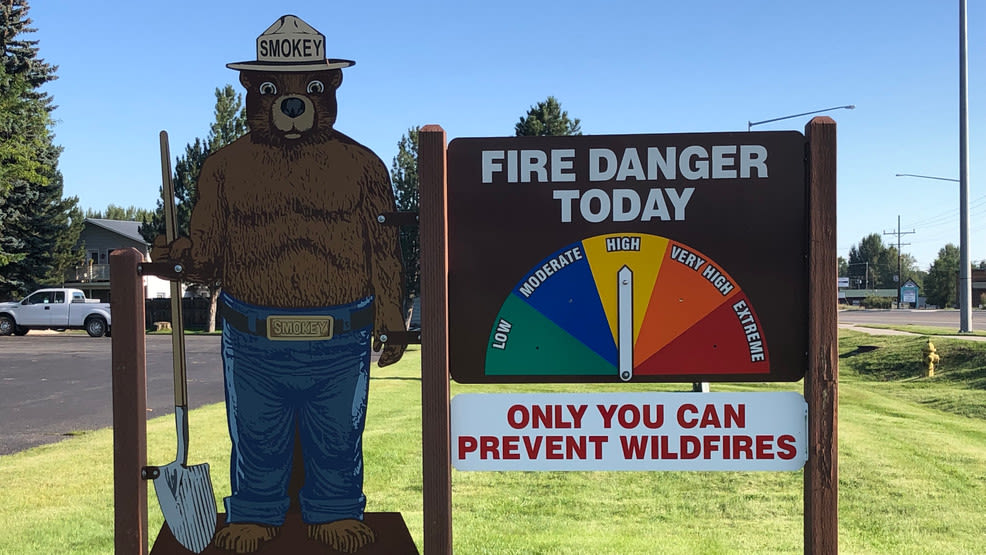 Fire danger high in Yellowstone National Park
