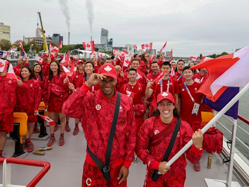 Canada floats into Paris Olympics in style as first-of-its-kind opening ceremony kicks off 2024 Games